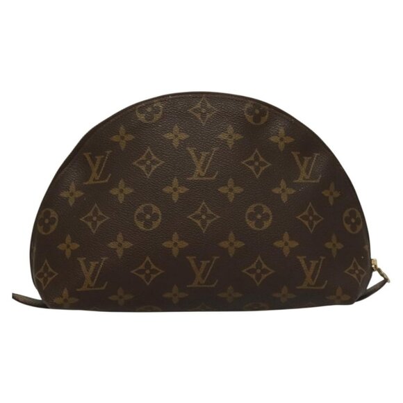 LOUIS VUITTON Monogram Trousse Demi Ronde Cosmetic Pouch - Picture 1 of 15